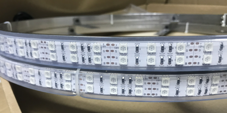 4X DOUBLE ROW ~ 17 LED RGB Rim Wheel Lights Color Change illuminate Blue-tooth 10