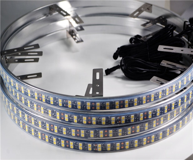 Kingshowstar - Brightest Double LED Pure White Dual Row Flow IP68 Rims Wheel Ring Lights white wheel light light 8