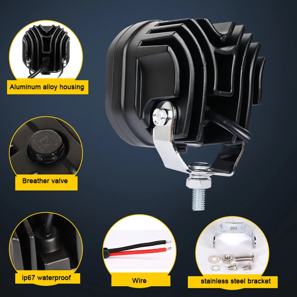 Kingshowstar - Ip67 Led 12v 4x4 Offroad Light Off Road Fog Light 40w Truck Auv Work Light Led headlight 14