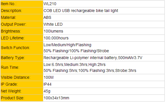 Kingshowstar - USB Rechargeable LED Bicycle Bike Cycling Front Rear Tail Light 6 Modes Lamp Set LED Motorcycle Bicycle Light 10