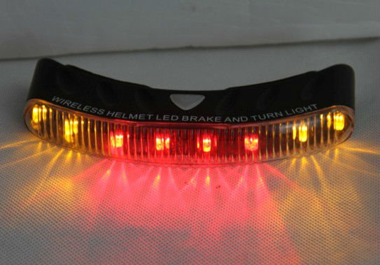 Waterproof LED wireless motorcycle helmet brake & turn signal light kit 15