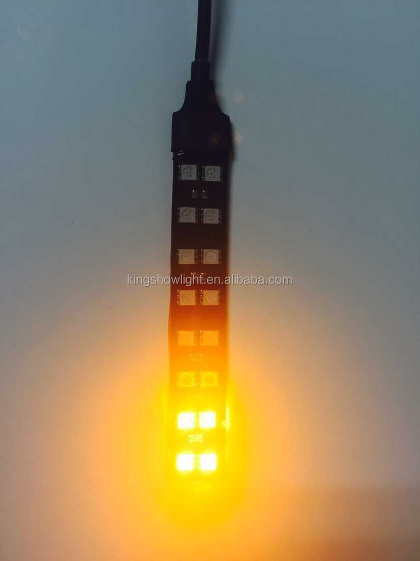 CUSTOM MOTORCYCLE INTEGRATED 16 LED TAIL LIGHT TURN SIGNALS BRAKE RUNNING LIGHTS 9