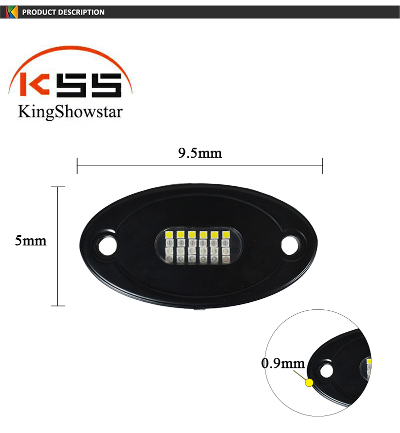 Amazon Top seller 8 pods 24W Waterproof RGBW LED ROCK Light Kit WIth App BT Controller 12V 8