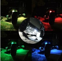 Kingshowstar - 4ft Lighted Spiral LED Whip Antenna w/Flag Remote for ATV Polaris RZR BT Controller led whip light 18