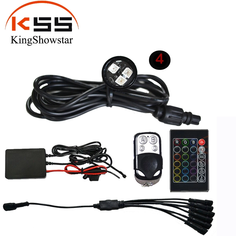 Kingshowstar - High Power IP68 Waterproof Led Light Pods Boat Wireless Control Lights Kit Underwater Marine Light LED Marine Light 1