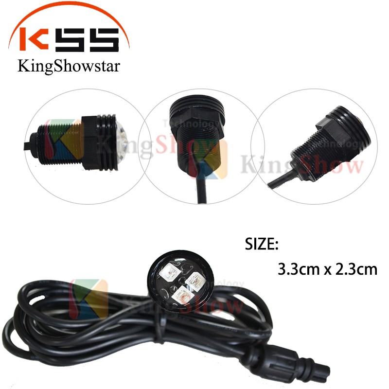 Kingshowstar - High Power IP68 Waterproof Led Light Pods Boat Wireless Control Lights Kit Underwater Marine Light LED Marine Light 13
