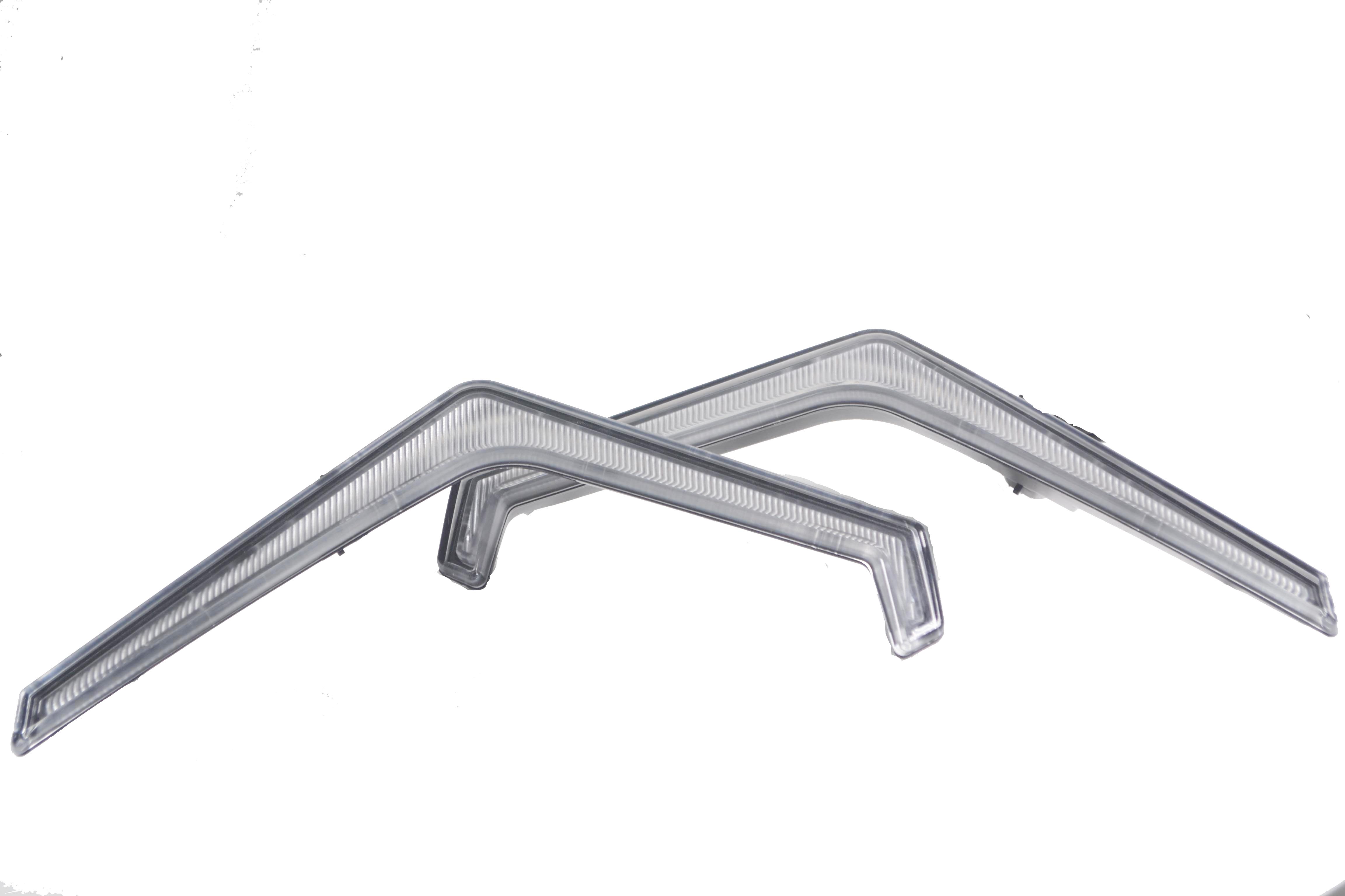 RZR Fang Accent Light Kit front Signature/Fang Light Assembly & Rear RZR Center Taillight Compatible with 2019 Polar 8