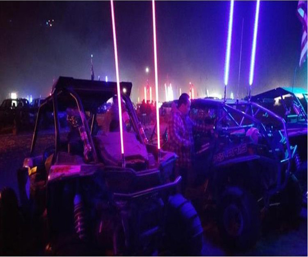 Kingshowstar - l630r pdu whip fiber optic led saftey whip light flexible whip led whip light 16