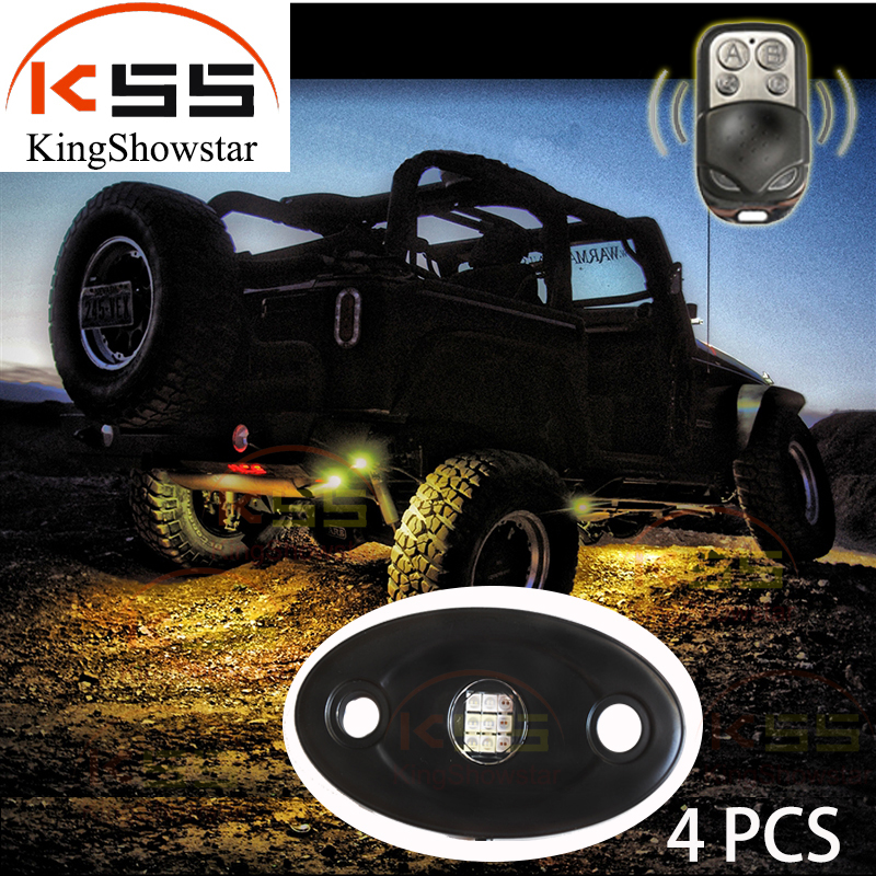Kingshowstar - Car light waterproof ATV powerful RGB universal off road pods lights led normal 9W/12W rock light 8