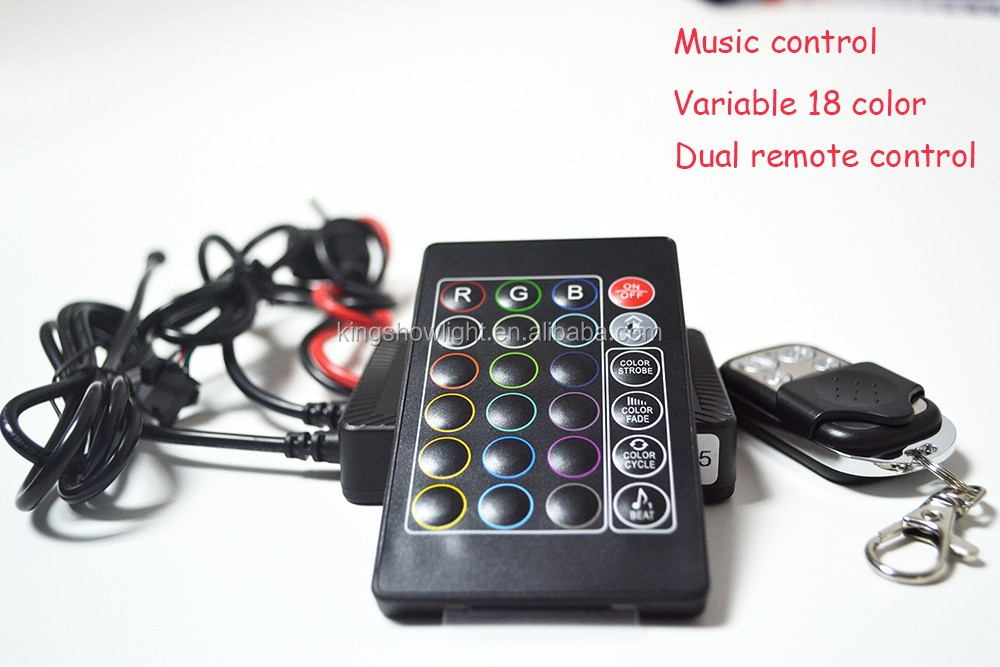 12v TWO remote control rgb music controller for led motorcycle light 9