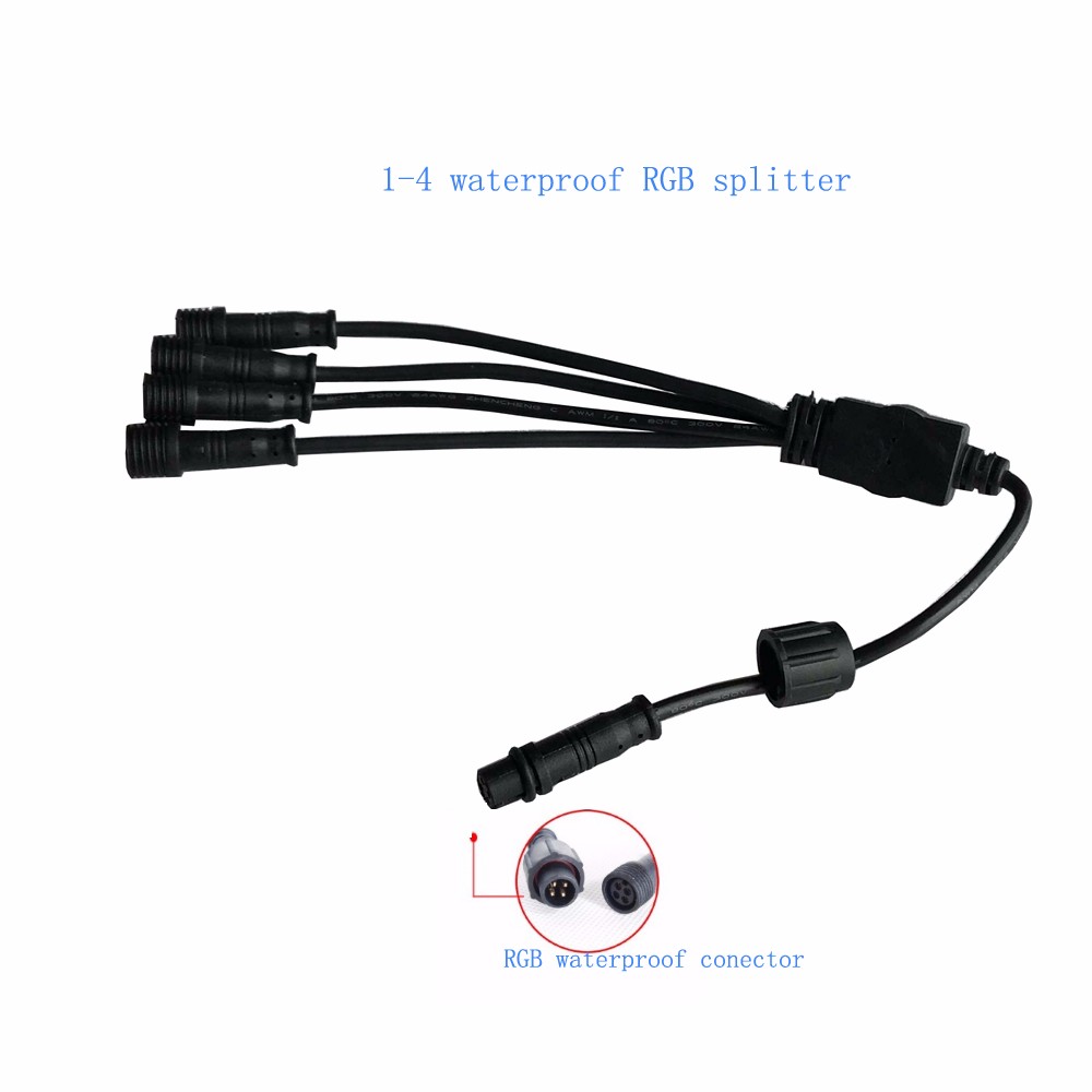 waterproof 1- 4 LED light manufactureY connector wire splitter 7