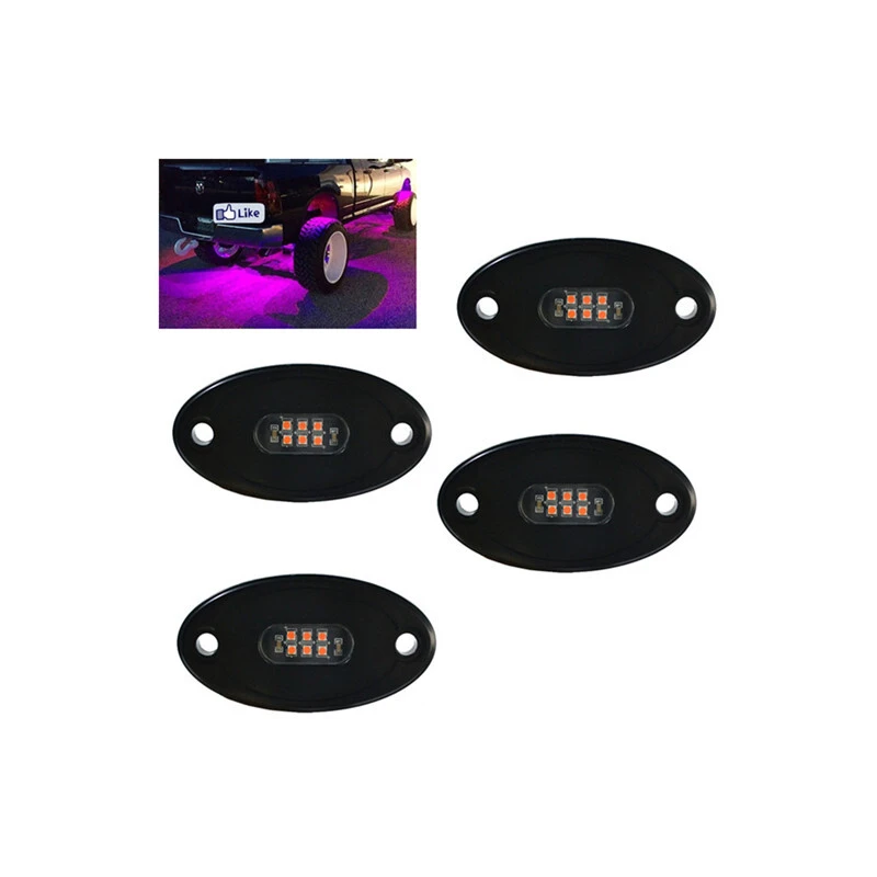 Kingshowstar - 2018 blue-tooth control rgb led ceiling light RGBW RGB led rock lights pod lights led top level 24W rock light 1