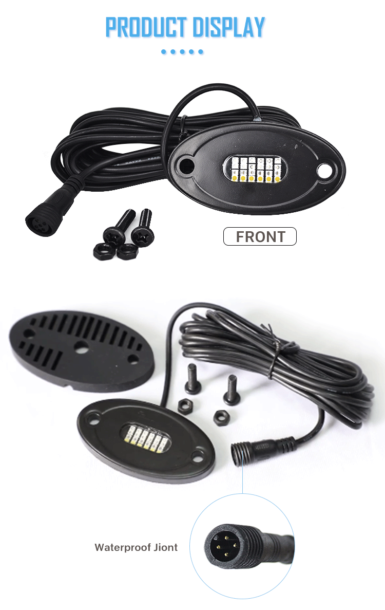 The Best 24LED RGBW Rock light pod for Offroad Truck ATV UTV 16