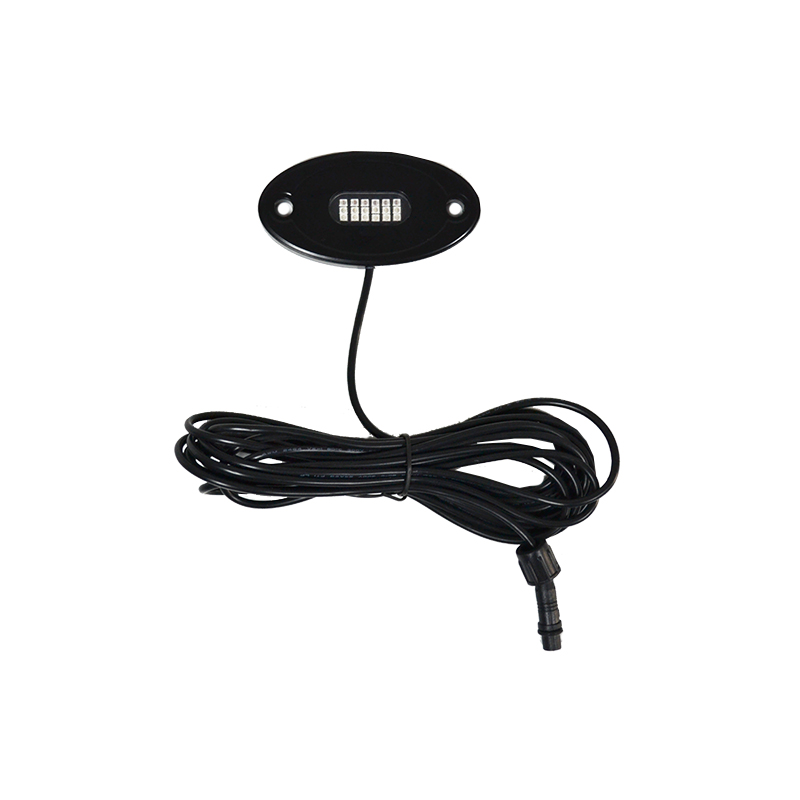 8PC RGB LED Multi-Color Off road Rock Lights Wireless APP Under Truck 12