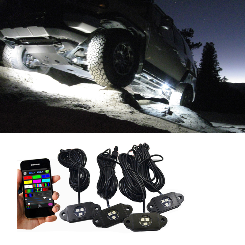 Kingshowstar - cheap APP controller rgb led rock light kit led entry level rock light 11