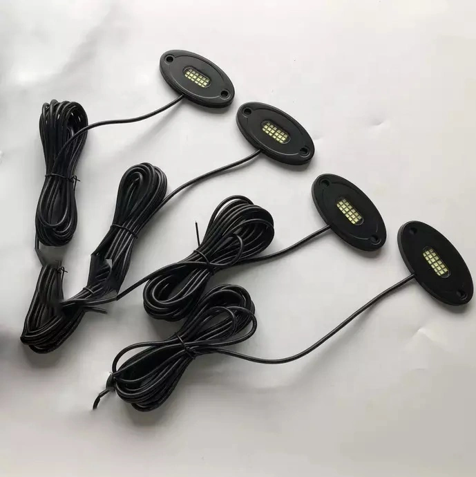 IP68 2 White RGB mini LED rock light, RGB led rock light, 2 inch Led Tail Dome Light 1