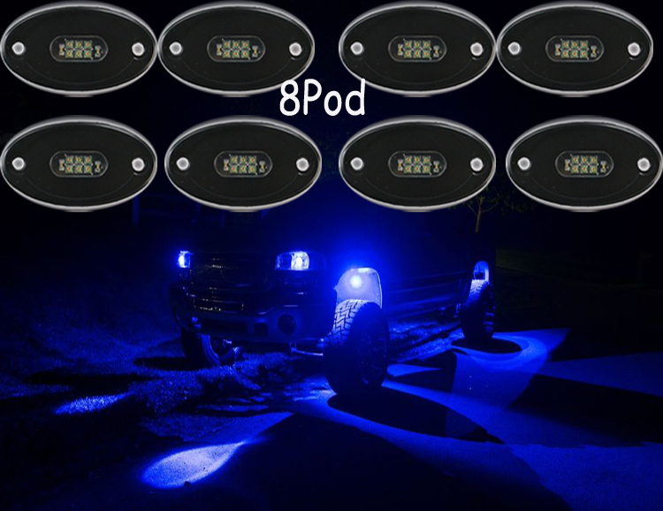 Kingshowstar - High power LED lighting products for rock crawling accent lighting underglow for ATV UTV trucks motorcycles camping and marine led top level 24W rock light 8