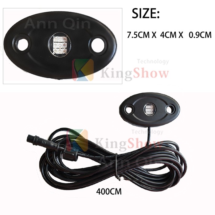 DC 12v Waterproof IP68 LED Rock Light Kits For Off Road Truck Car ATV SUV Under Body Glow Light Lamp Trail Fender Lighting 10