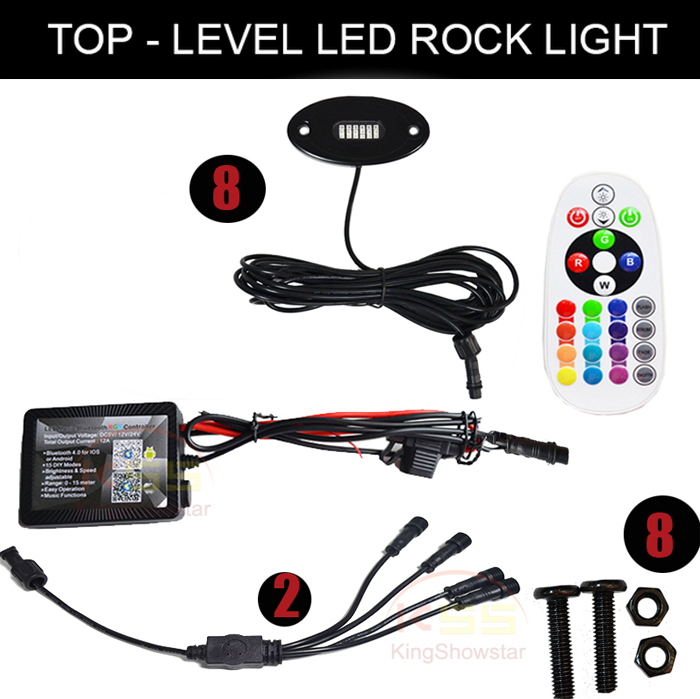 KingShow Factory Directly Deck Light LED 9W Boat/SUV/CAR LED Light Rock 10