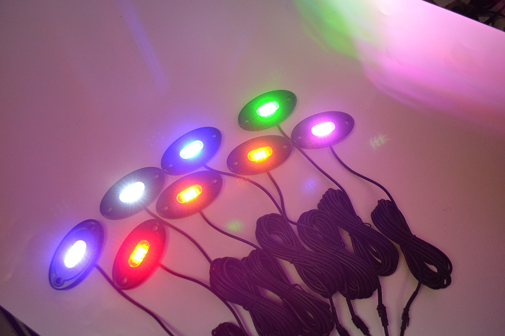 Kingshowstar - Top Grade Led Rock Crawler Lights Underbody Car Truck Off road 24W Rock Lights led top level 24W rock light 16