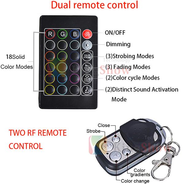 Pro Kit Multicolor 4PCS RGB Rock Lights For Atv Wrangler Jk Tj WJ XJ MJ or Trucks 12