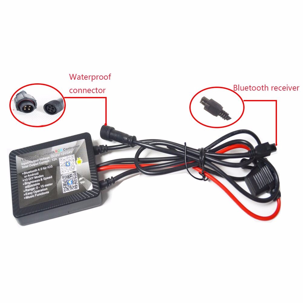 12V 4 Pods Waterproof RGB LED Rock Light Kit with Blue-tooth Music RF Remote Controller for offroad 14