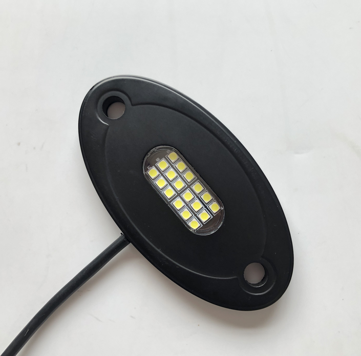 4,6,8,12 Pods 24w Ip68 rock light RGB multicolor APP BT control car underbody rgb led rock light 14