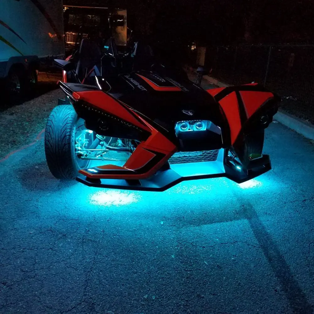 Kingshowstar - Multi-Function Offroad With Remote Control 4X4 Pod Mini Rgb Led BT Rock Lights For Jeep led rock light 1