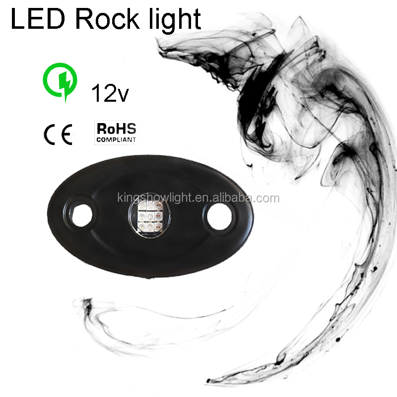 Kingshowstar - Factory Price 12V LED RGBW Auto Lighting System LED Automotive Interior Atmosphere Light LED Rock Lights led entry level rock light 10