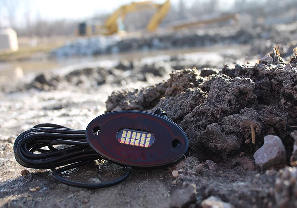 4Pods 24w Led Rock Light Kit White Waterproof LED Neon Underglow Light for Car Truck ATV UTV SUV Offroad Boat 16