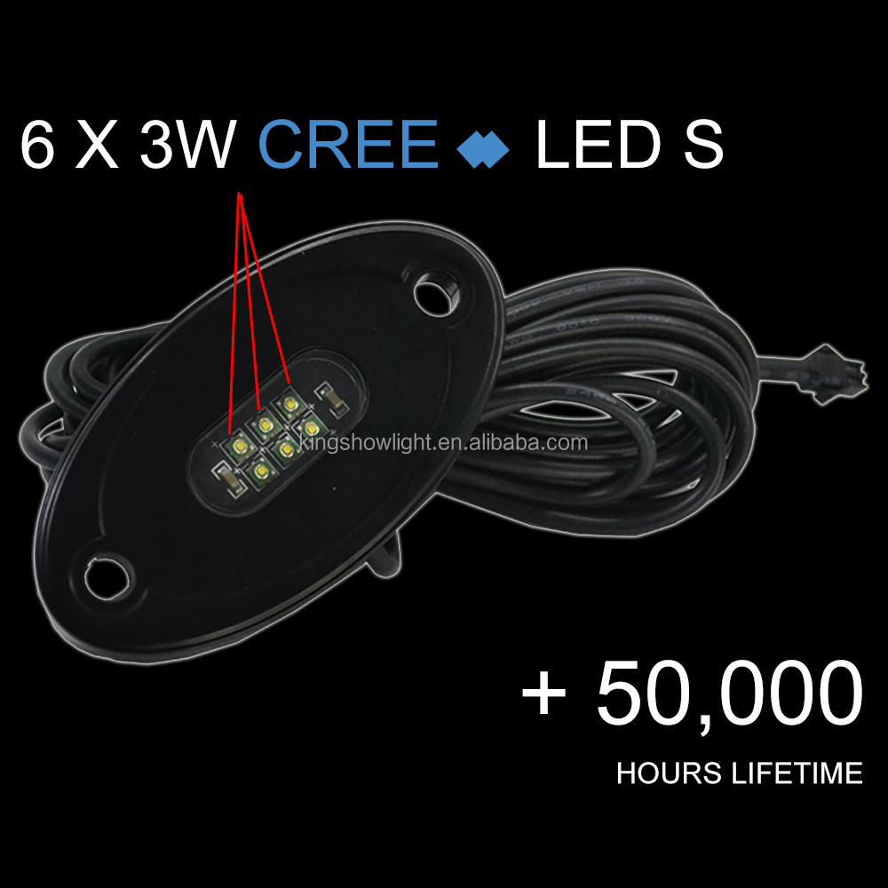 8Pods White Color LED Rock Light Offroad Under Vehicle LED Flush Lights Decorate Light for Truck Mine Boat ATV SUV 12