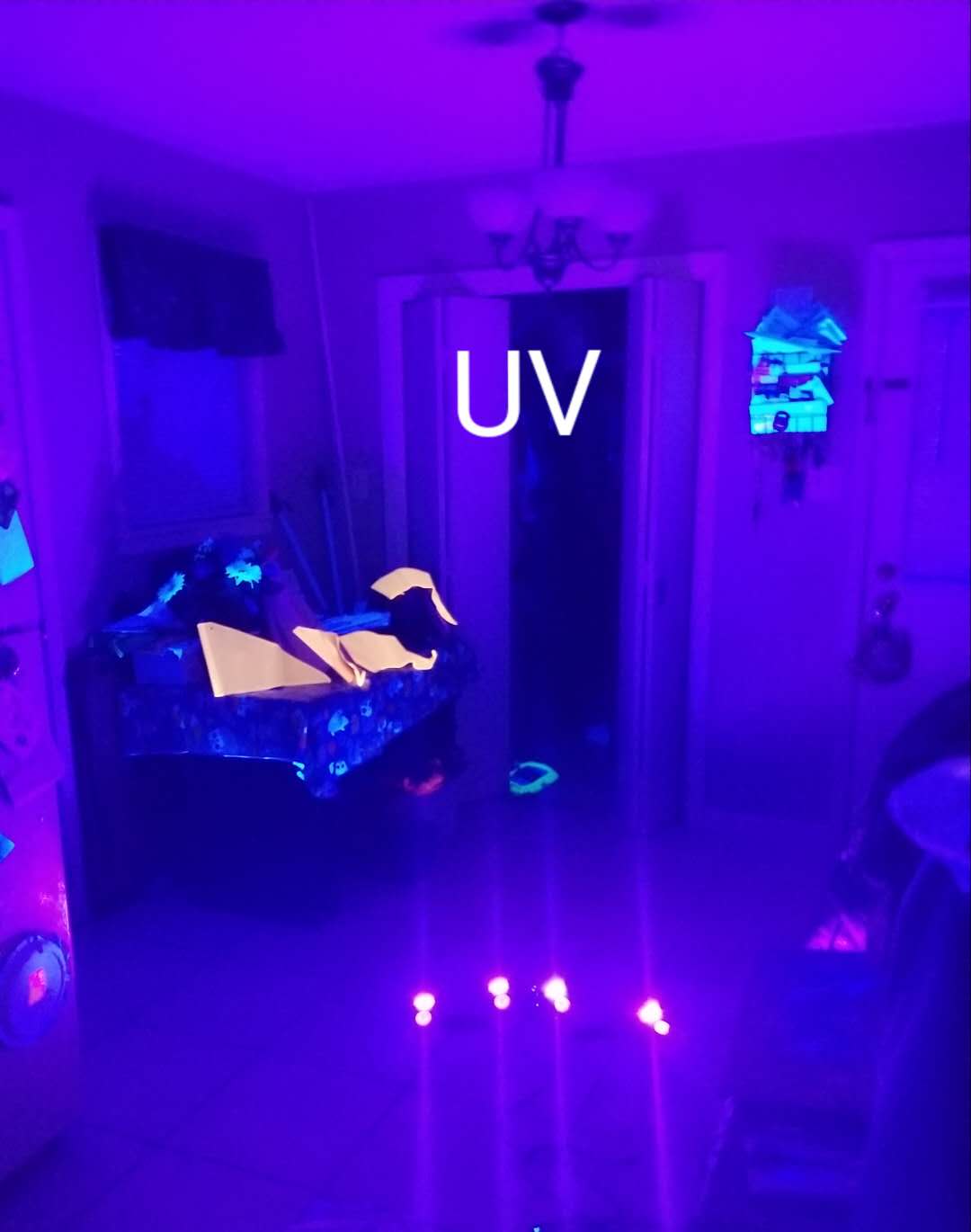 Hot selling IP68 Single color 8pc LED Rock Light UV Black Light LED UV LED Black Light 7