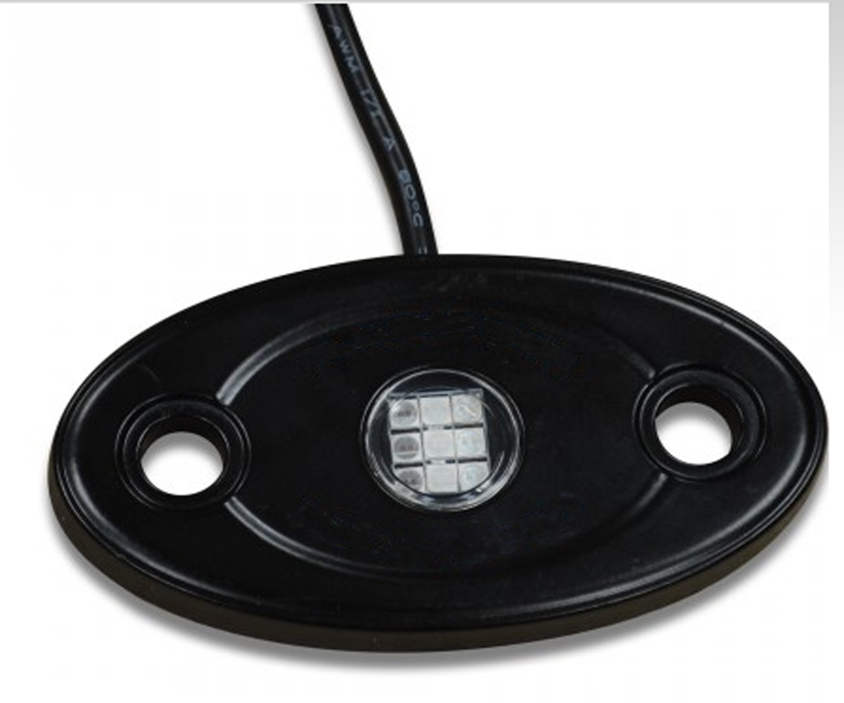 Kingshowstar - 4X Pod RGB LED Rock Light Wireless APP Music Controller Truck Lamp Offroad led normal 9W/12W rock light 8