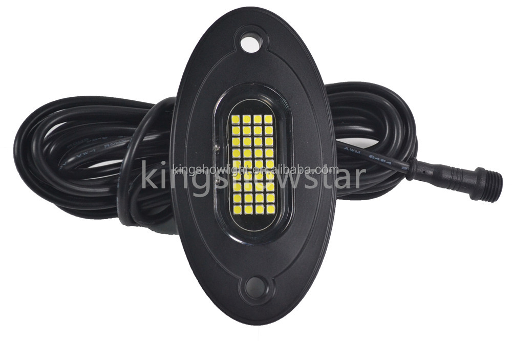 Kingshowstar - 2021 NEWEST 8 Pods LED White Color LED Rock Light Kits Underbody Under car Light for 4x4 Off Road Trucks ATV RZR The Max 36W level rock light 12