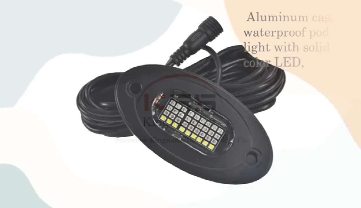 8Pods RGBW Rock Lights with 450cm Wires 288LEDs Waterproof Music Mode/29 Color Changing Modes/APP Remote Control rock light 1