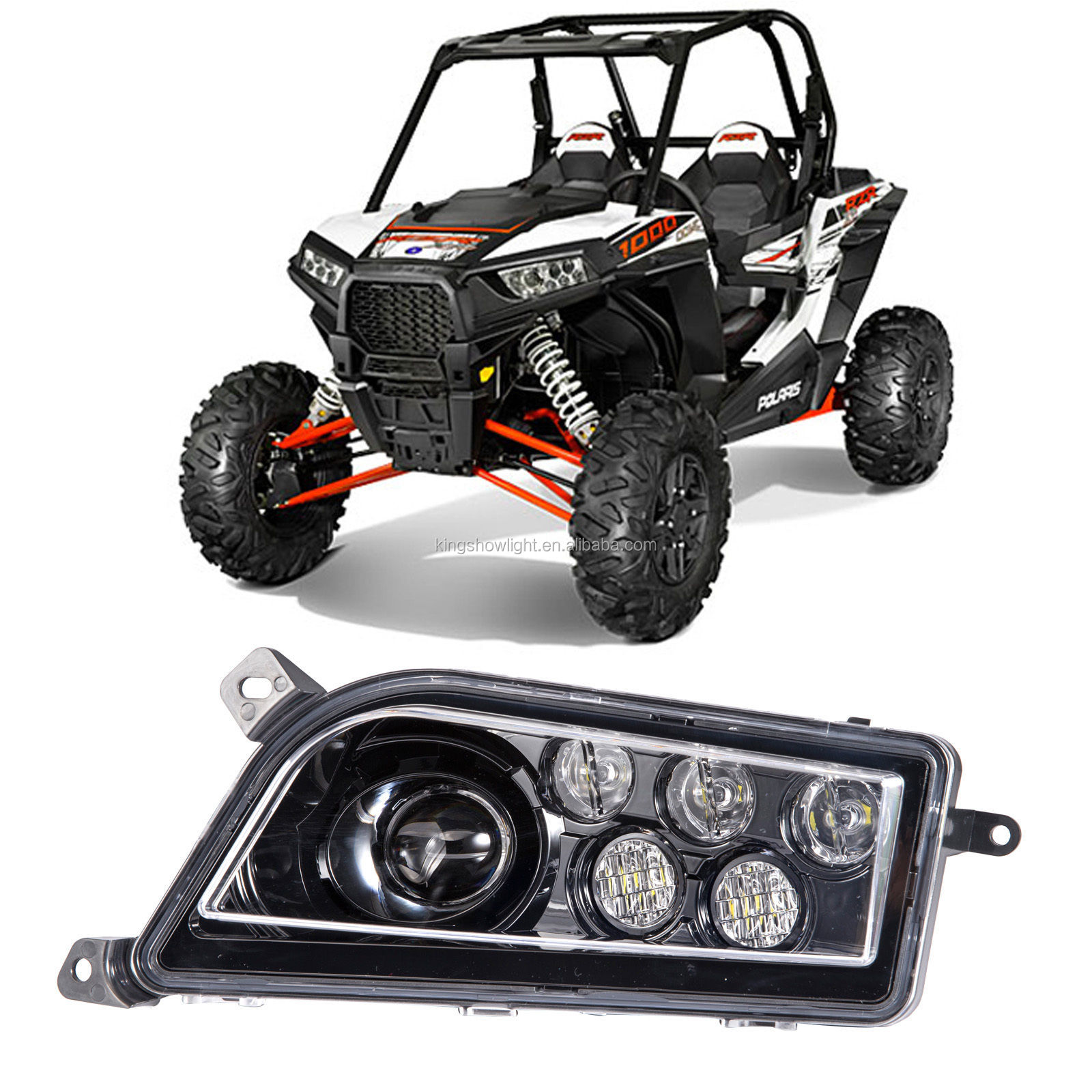 Super brightness LED Headlights Replacement fit for Polaris RZR XP 1000 900 8