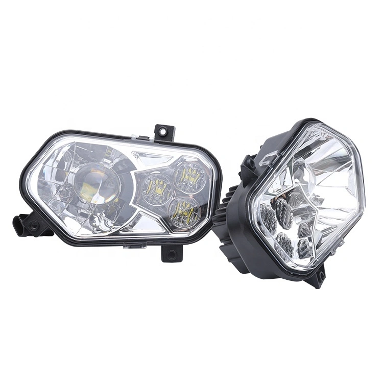 Kingshowstar - One Pair Eagle Lights Fit For Polaris Chrome RZR XP 900 & Sportsman LED Headlights (Fits: Polaris RZR 900) RZR Headlight 1