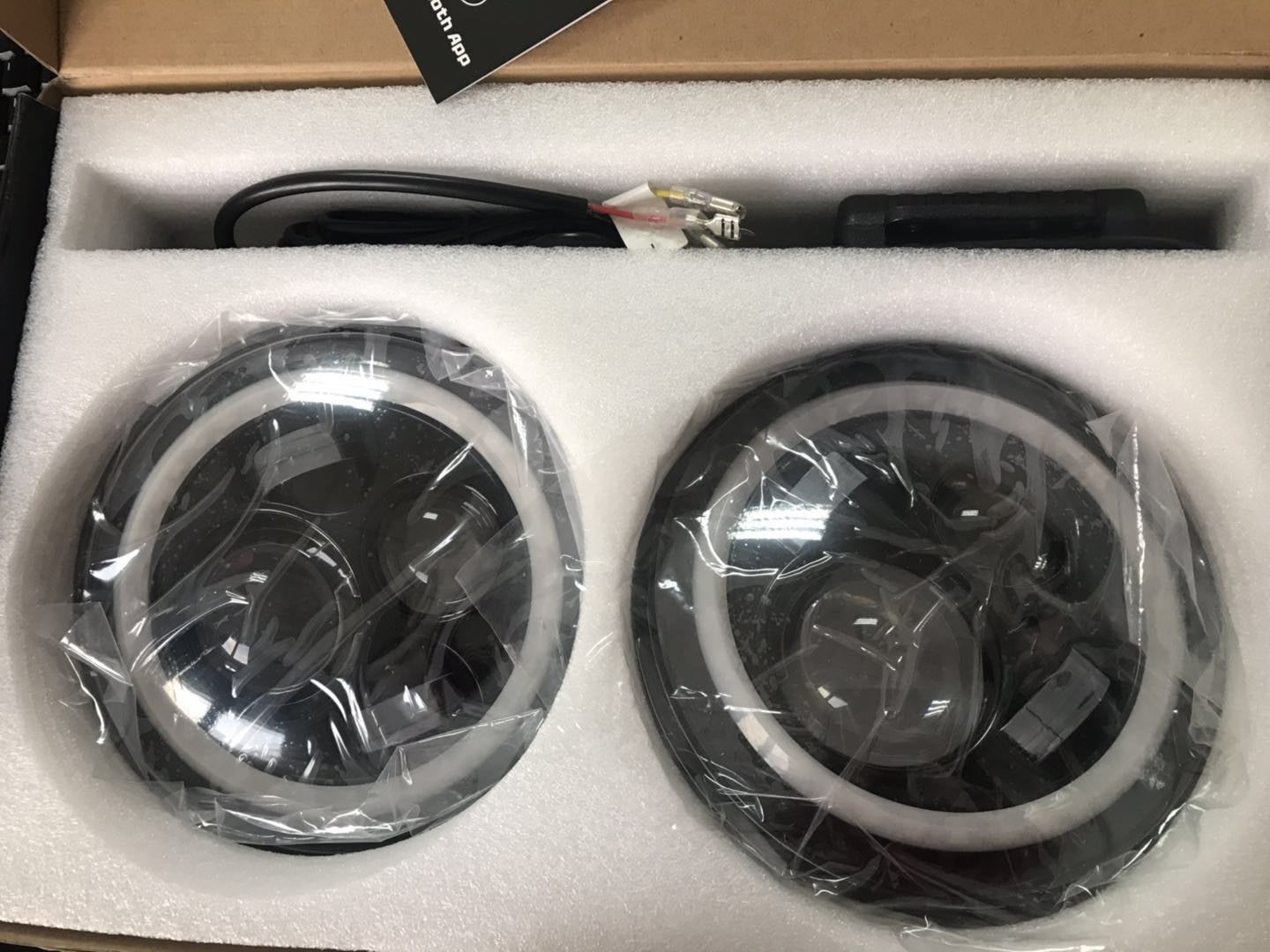 Ip67 100W 7'' Rgb Motorcycle Truck Off road Turn Signal Drl Led Car Motorcycle Led Headlights Car Headlight 18