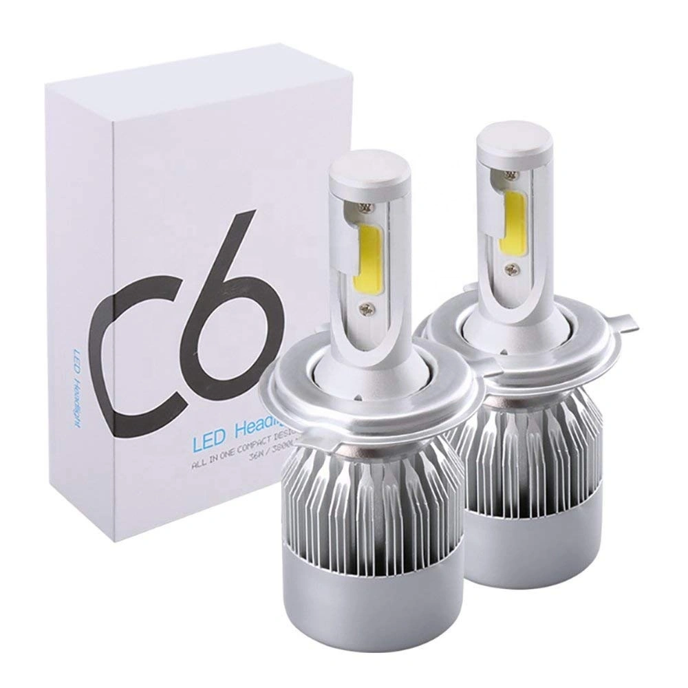 Kingshowstar - 72w C6 Fog Lamps Car Led Headlight Bulbs H1 H3 H7 H4 H11 9005 9006 Car Led Headlights For Car Accessories Led headlight bulb 1