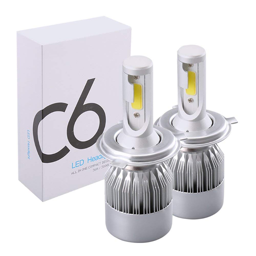 Kingshowstar - 72w C6 Fog Lamps Car Led Headlight Bulbs H1 H3 H7 H4 H11 9005 9006 Car Led Headlights For Car Accessories Led headlight bulb 8