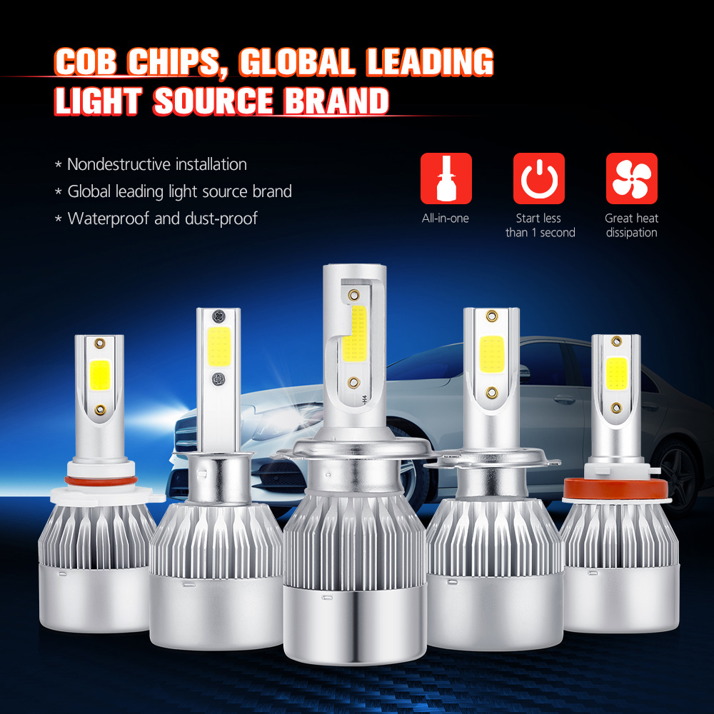 Kingshowstar - Car Restoration 36W Headlight Bulb Hid 6000k C6 Led Headlight Bulb For Car Accessories Led headlight bulb 10