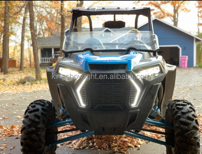 Kingshowstar - 2021 NEWEST FRONT LED TURN SIGNAL FANG LIGHT KIT For 2019-2021 POLARIS RZR XP 1000 & TURBO S ATV Fang light 24