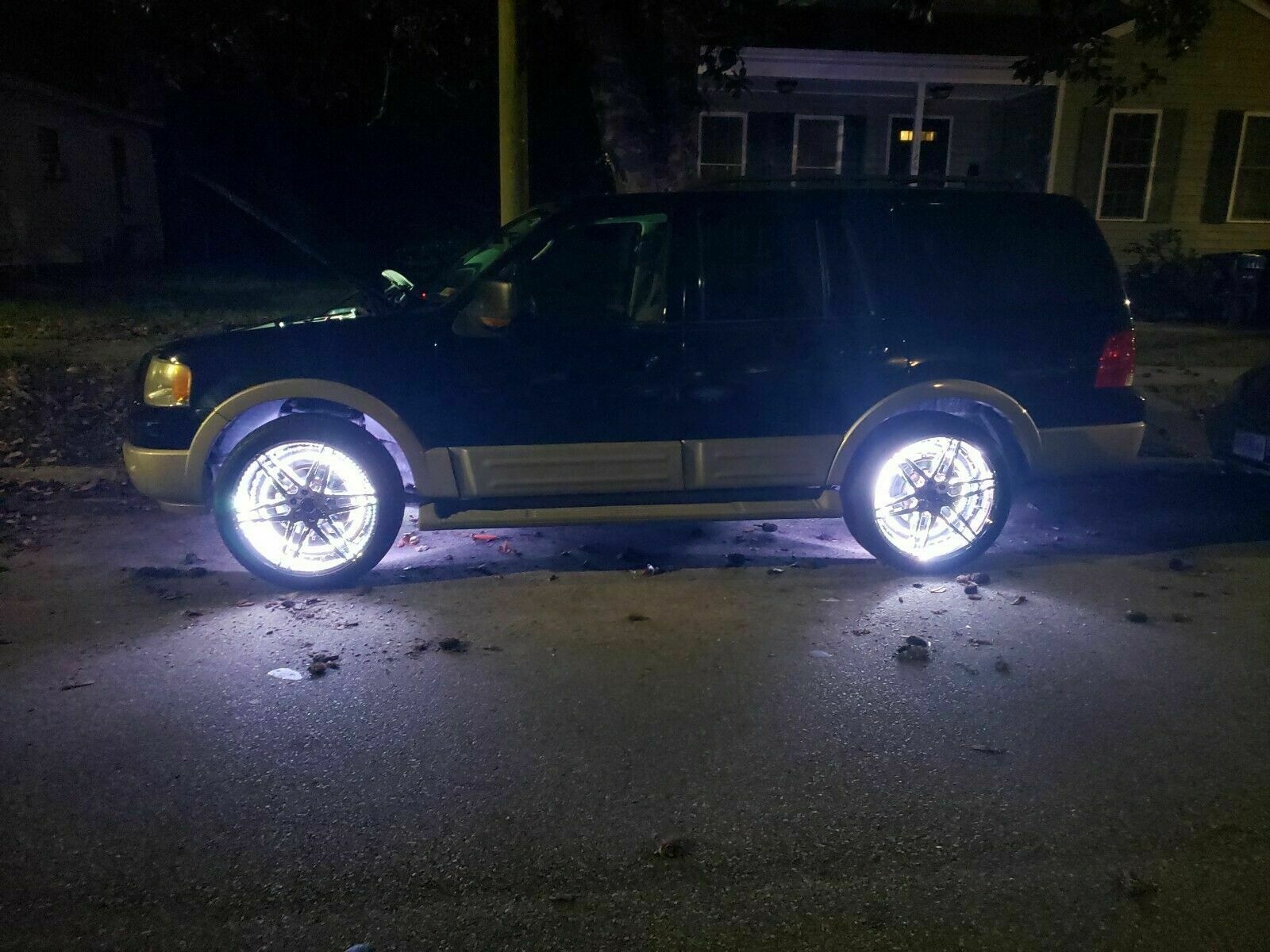 Kingshowstar - 175 Brightest Double LED Pure White Dual Row Flow IP68 Rims Wheel Ring Lights white wheel light light1 14