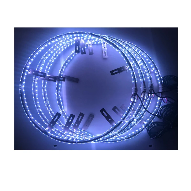 4Pc Ip68 Waterproof Rgb Chasing Double Row Tyre Wheel Led Lights Bicycle Led Car Wheel Light For Trucks 1