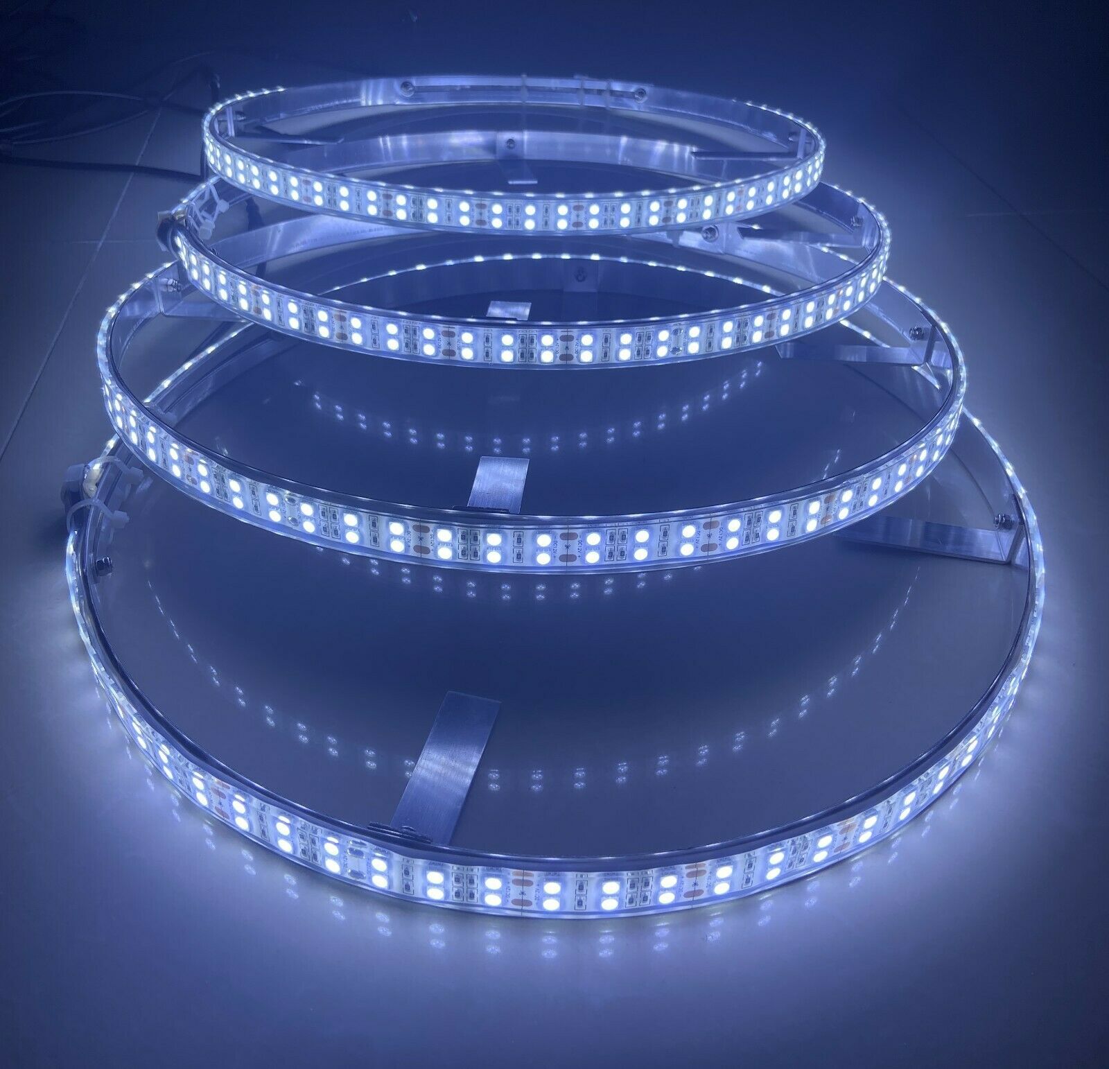 Kingshowstar - KingShow Double Row 15.5 Wheel Well Rings Lights Pure White Strobe LED IP68 Waterproof white wheel light light 10