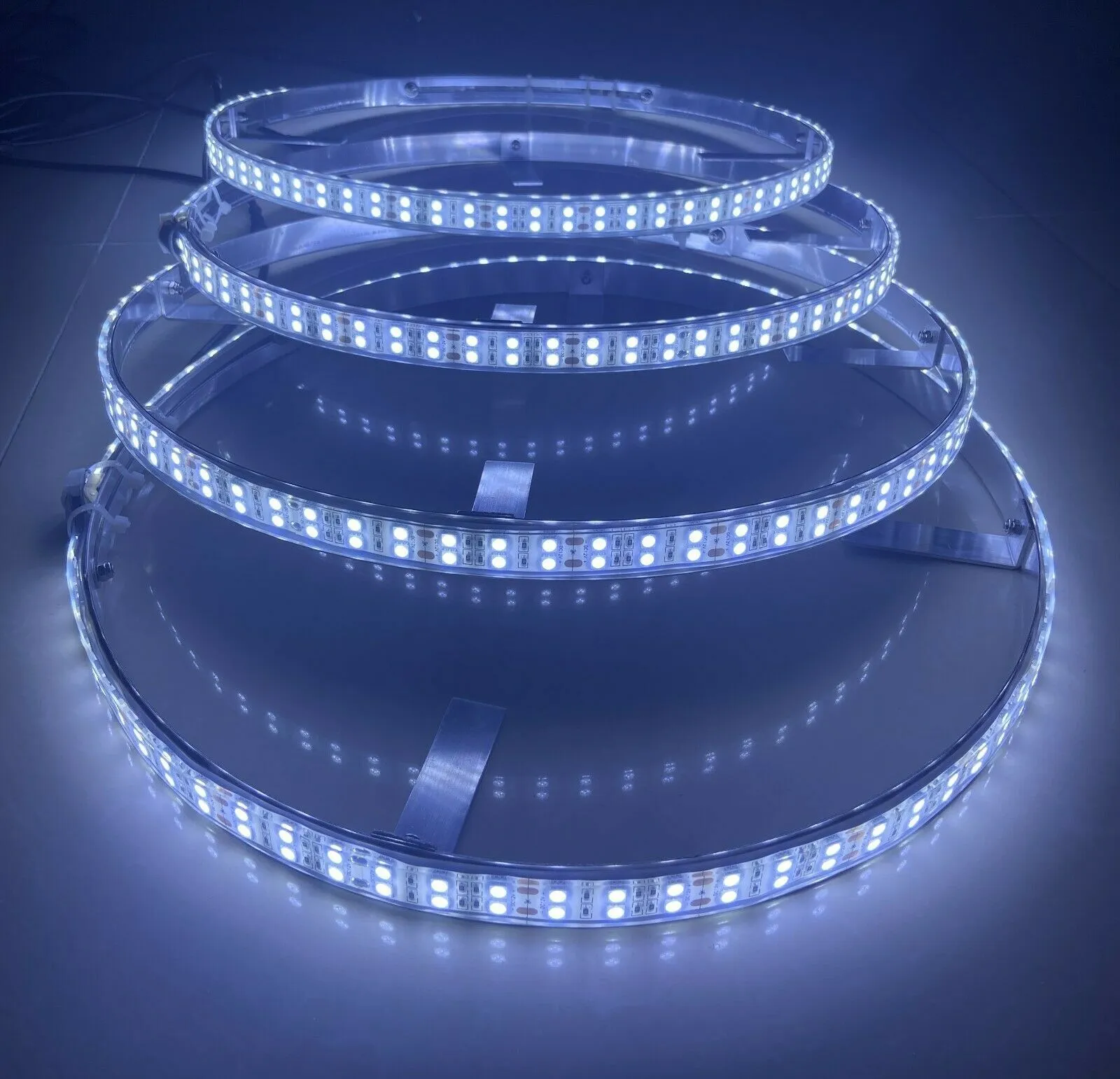 Kingshowstar - KingShow Double Row 15.5 Wheel Well Rings Lights Pure White Strobe LED IP68 Waterproof white wheel light light 1
