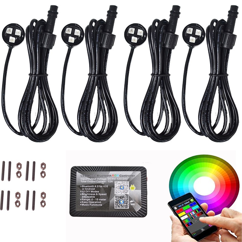 Kingshowstar - RGB RF IP68 27W Marine Underwater LED Light for Boat Pool with Wifi Controller/color changing led marine underwater light LED Marine Light 12