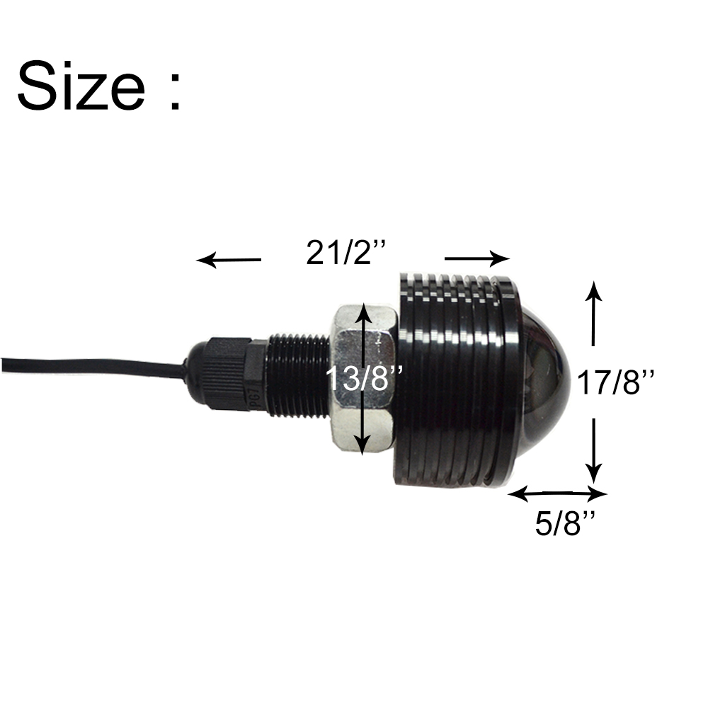 Water-proof Marine Boat Drain Plug LED Light 27w RGB Led Underwater Yacht Drain Plug Light 15