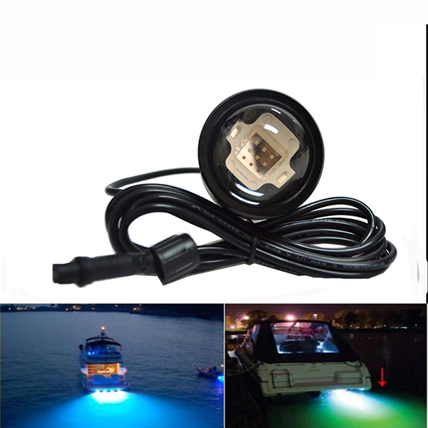 Water-proof Marine Boat Drain Plug LED Light 27w RGB Led Underwater Yacht Drain Plug Light 17