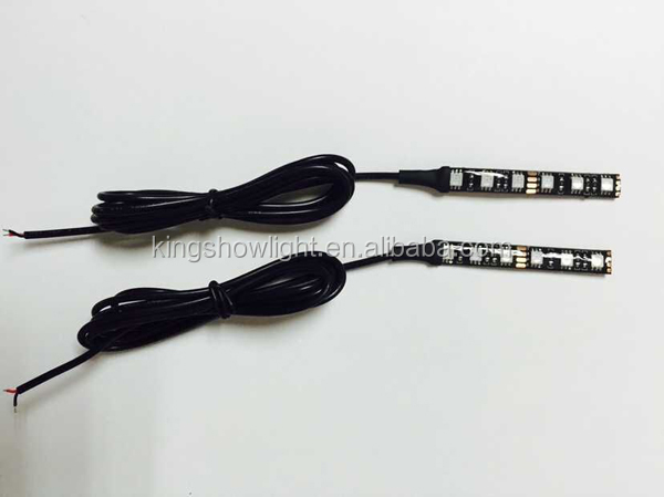 Kingshowstar - NEW 2x 4inch 6 LED SMD Motorcycle LED Strip Turn Signal Indicator Blinker Light Amber led auto tailgate light 5